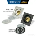FLOOR DRAIN | BREZIO FLOOR DRAIN BREZIO 1703 MATTE BLACK