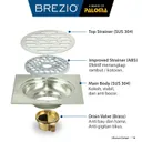 FLOOR DRAIN | BREZIO FLOOR DRAIN BREZIO 1703 MATTE BLACK