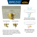 FLOOR DRAIN | BREZIO FLOOR DRAIN BREZIO 1803 MATTE BLACK