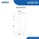 DOOR STOPPER & MAGNET DOOR STOPPER | DOOR STOPPER DEKKSON DS 887 SN