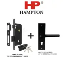 HANDLESET (40X85) HAMPTON LHP II H85522 MATT BLACK