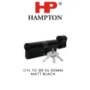 CYLINDER HAMPTON CYL TC BR DL60MM MATT BLACK