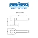 LEVER HANDLE TUBE ROSES ( LHTR ) | HANDLE DEKKSON LHTR 0056 SSS