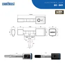 ELECTRONIC LOCK DEKKSON | ELECTRONIC CYLINDER DEKKSON EC D01 80MM BLACK