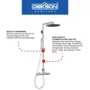 SHOWER SET | SHOWER SET 3 FUNCTION SUS 316 DEKKSON SS 8672-3 SSS