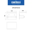 TISSUE HOLDER | TISSUE + PHONE HOLDER DOUBLE SUS 304 DEKKSON TH 1599 PSS