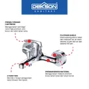 SHOWER BATHTUB MIXER | SHOWER BATHTUB MIXER 2 FUNCTION DEKKSON BBM 8135-2 CP