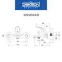 SHOWER BATHTUB MIXER | SHOWER BATHTUB MIXER 2 FUNCTION DEKKSON BBM 8135-2 CP