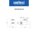 STOP VALVE | STOP VALVE 2 OUT DEKKSON SV 8004-2  CP