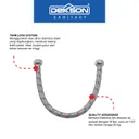 BRAIDED SHOWER HOSE | BRAIDED SHOWER HOSE SUS 304 DEKKSON BSH 002HD-400 SSS