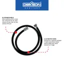 TOILET SHOWER HOSE | TOILET SHOWER HOSE DEKKSON TSH 8001-1200  WH