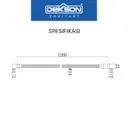 SHOWER FLEXIBLE HOSE | SHOWER FLEXIBLE HOSE SUS 304 DEKKSON SFH 001-1200  CP