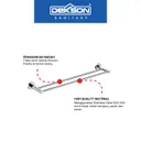 Towel Bar | TOWEL BAR DOUBLE SUS 304 DEKKSON TB 3309 PSS