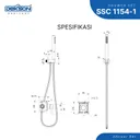 SHOWER SET CONCEALED | SHOWER SET CONCEALED SUS 304 DEKKSON SSC 1154-1 SSS