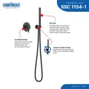 SHOWER SET CONCEALED | SHOWER SET CONCEALED SUS 304 DEKKSON SSC 1154-1 MB