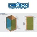 SLIDING SHOWER | SLIDING SHOWER GLASS DEKKSON SS8490 ACC PSS