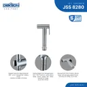 JET SHOWER SET | JET SHOWER SET DEKKSON JSS 8280 SSS BLST