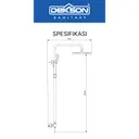 SHOWER SET | SHOWER SET 3 FUNCTION DEKKSON LYRA SS 2318-3 CP