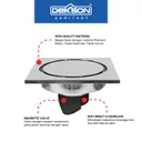 FLOOR DRAIN | FLOOR DRAIN DEKKSON FD 9808 BR  CP