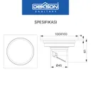 FLOOR DRAIN | FLOOR DRAIN DEKKSON FD 9808 BR  CP